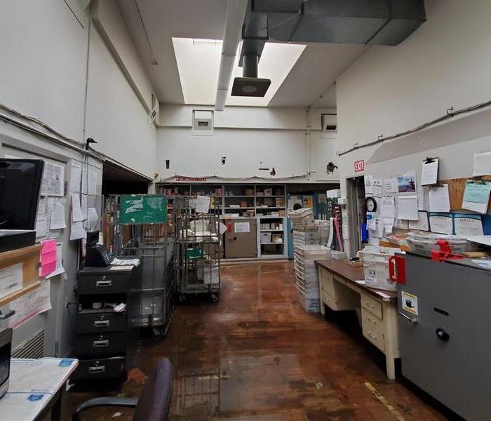 Water damaged post office