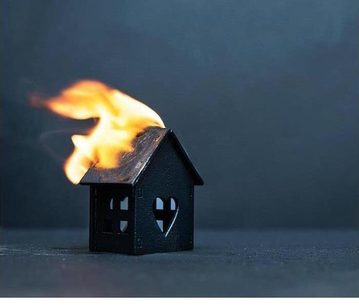 house on fire